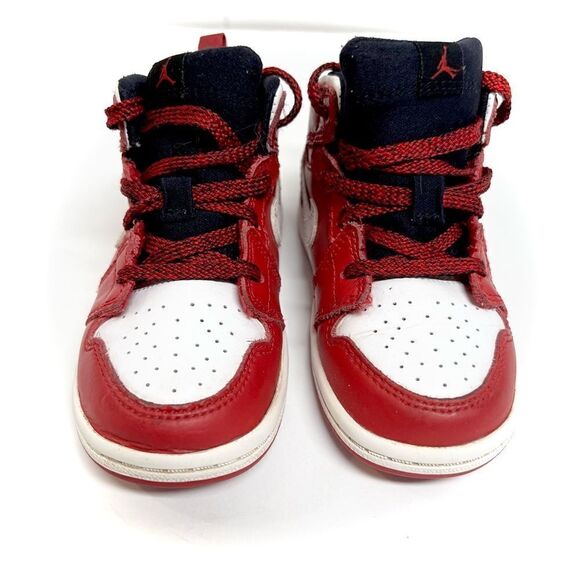 Nike Air Jordan 1 Mid BT Red Size 8C - Picture 3 of 9